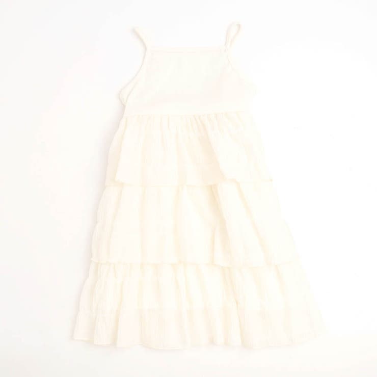 バリエーションプリントティアードワンピース　チェリー バリエーションプリントティアードワンピース チェリー