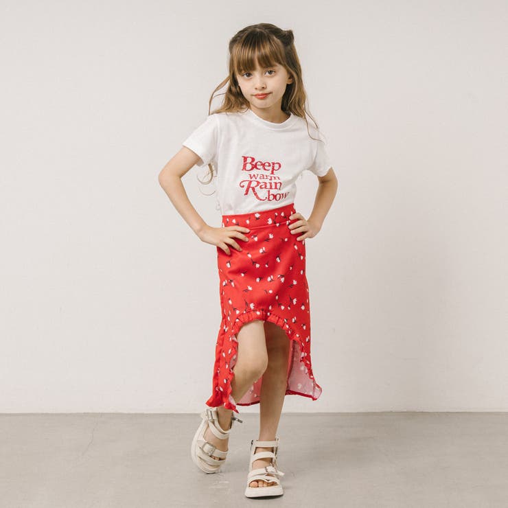 【2点セット】ロゴプリントTシャツ＋アシンメトリーデザインスカート | URBAN CHERRY | 詳細画像12 