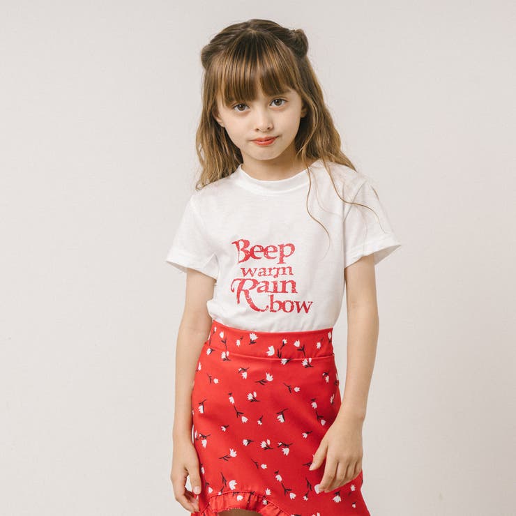 【2点セット】ロゴプリントTシャツ＋アシンメトリーデザインスカート | URBAN CHERRY | 詳細画像14 