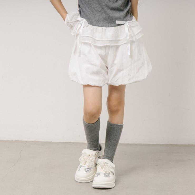 【2点セット】レイヤードライクノースリーブトップス＋バルーンショートパンツ | URBAN CHERRY | 詳細画像9 