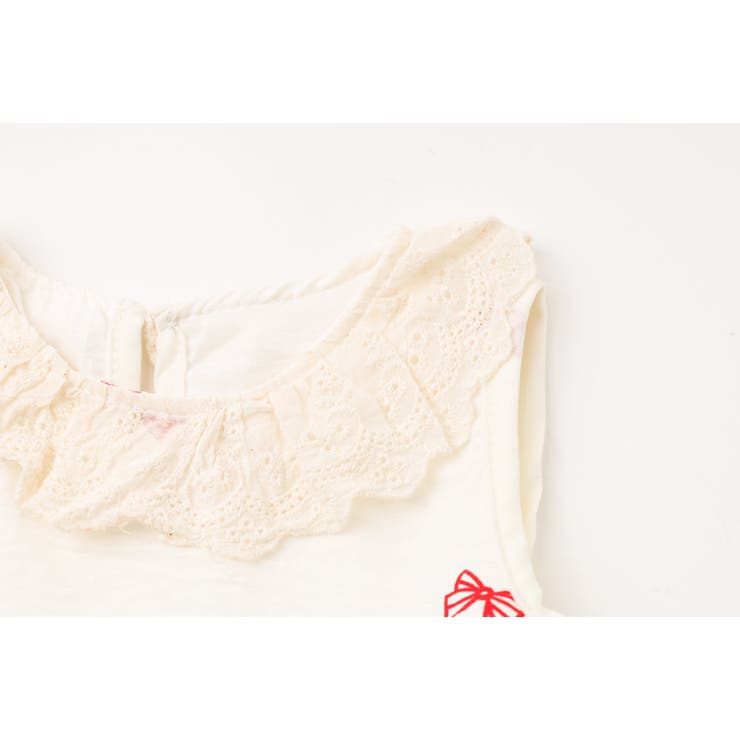 【2点セット】フリルカラーデザインリボンペプラムトップス＋ストレートパンツ | URBAN CHERRY | 詳細画像19 