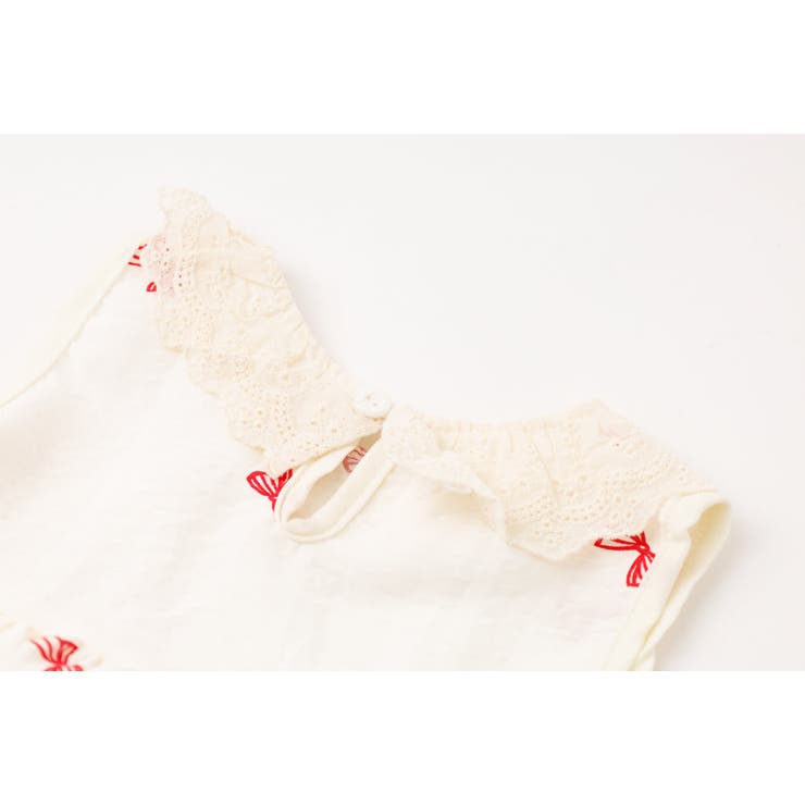 【2点セット】フリルカラーデザインリボンペプラムトップス＋ストレートパンツ | URBAN CHERRY | 詳細画像20 