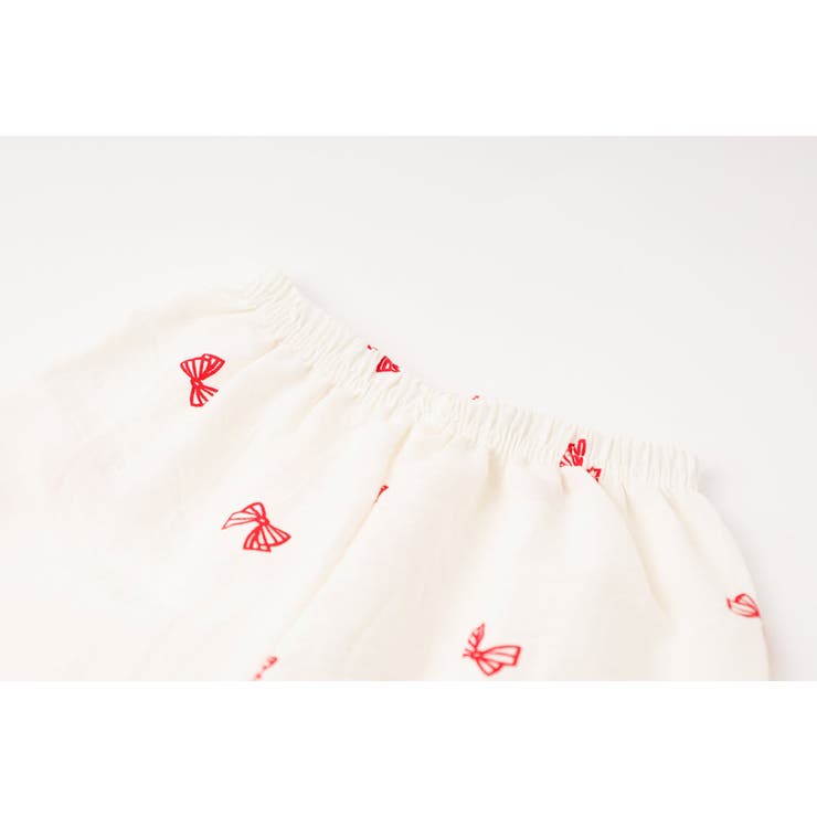 【2点セット】フリルカラーデザインリボンペプラムトップス＋ストレートパンツ | URBAN CHERRY | 詳細画像22 