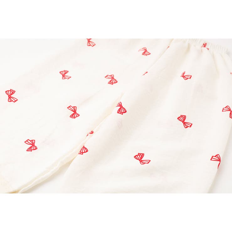 【2点セット】フリルカラーデザインリボンペプラムトップス＋ストレートパンツ | URBAN CHERRY | 詳細画像23 