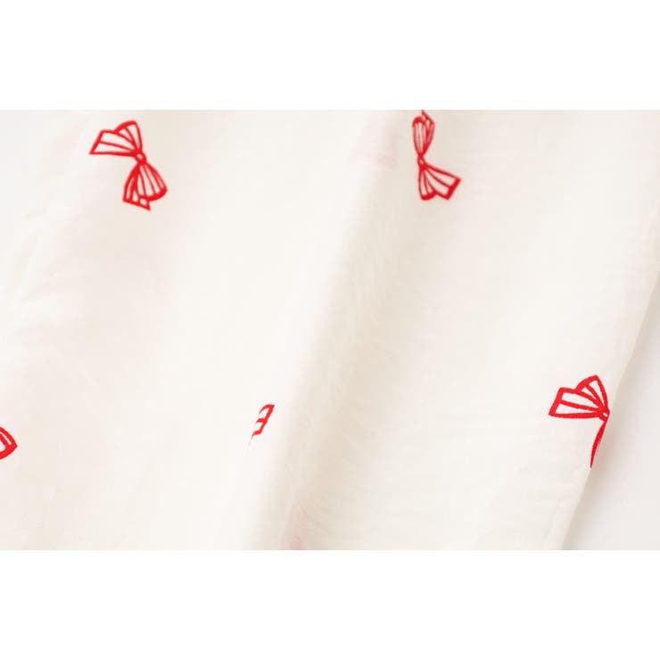 【2点セット】フリルカラーデザインリボンペプラムトップス＋ストレートパンツ | URBAN CHERRY | 詳細画像25 