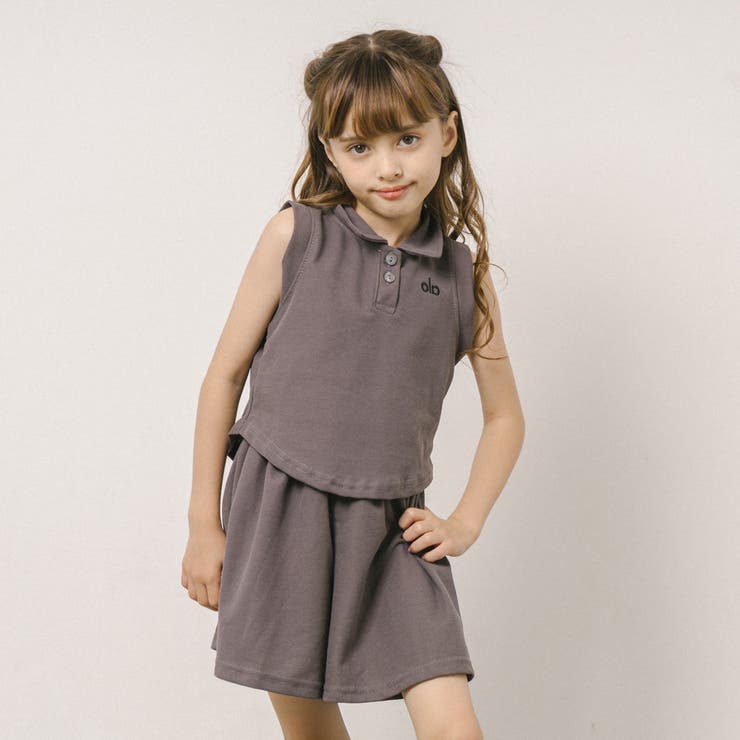 【2点セット】ワンポイントロゴノースリーブトップス＋ショートパンツ | URBAN CHERRY | 詳細画像17 