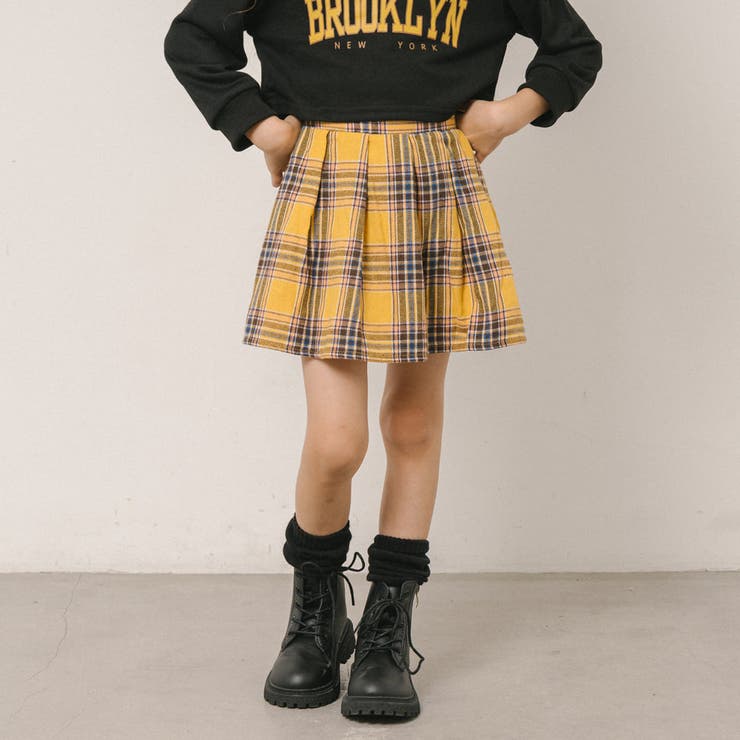 ロゴクロップドトレーナー＋チェックプリーツスカート | URBAN CHERRY | 詳細画像11 