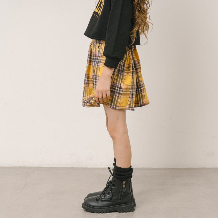 ロゴクロップドトレーナー＋チェックプリーツスカート | URBAN CHERRY | 詳細画像12 