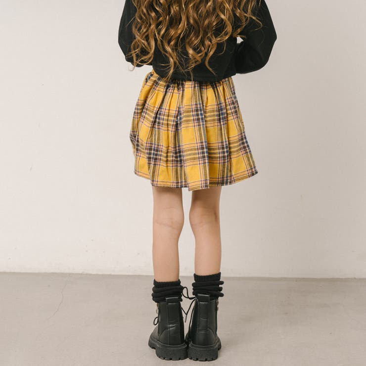 ロゴクロップドトレーナー＋チェックプリーツスカート | URBAN CHERRY | 詳細画像13 