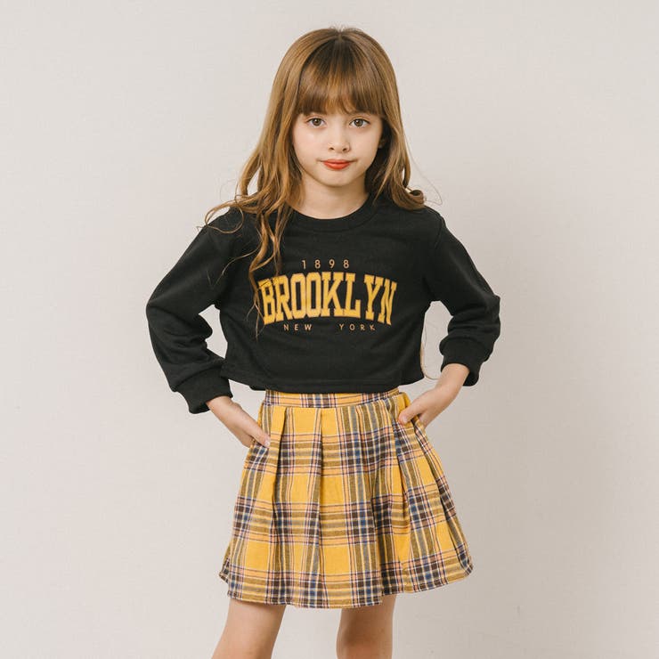 ロゴクロップドトレーナー＋チェックプリーツスカート | URBAN CHERRY | 詳細画像8 