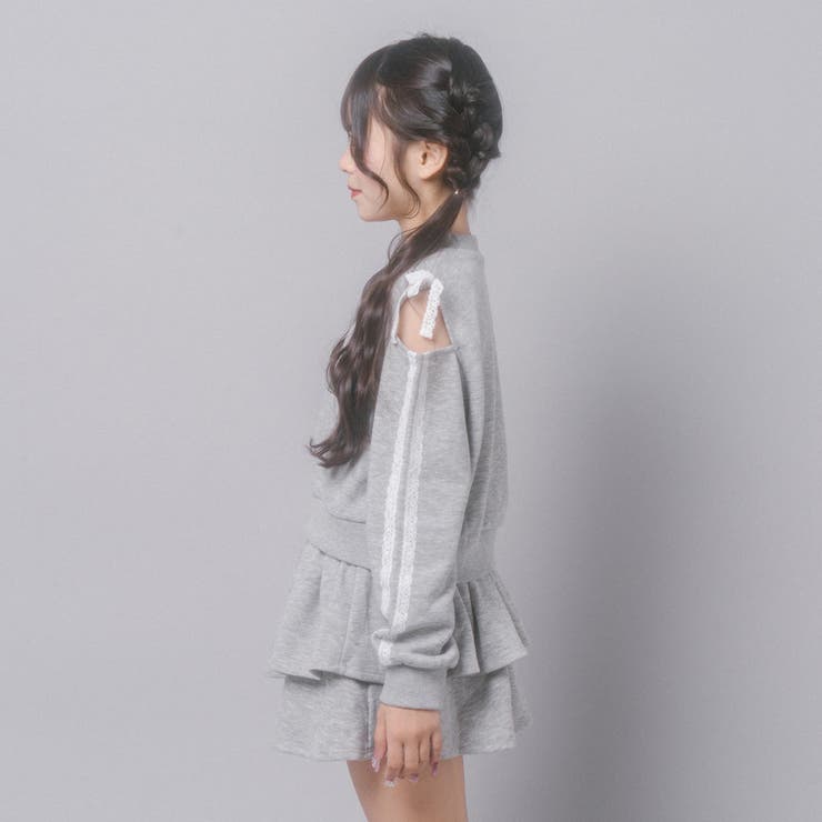 【CHIPIE/シピ】レースリボンカットショルダートップス+ティアードスカート | URBAN CHERRY | 詳細画像11 