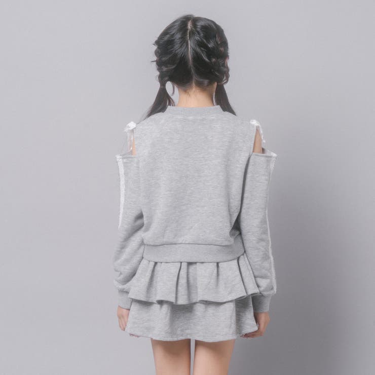 【CHIPIE/シピ】レースリボンカットショルダートップス+ティアードスカート | URBAN CHERRY | 詳細画像12 