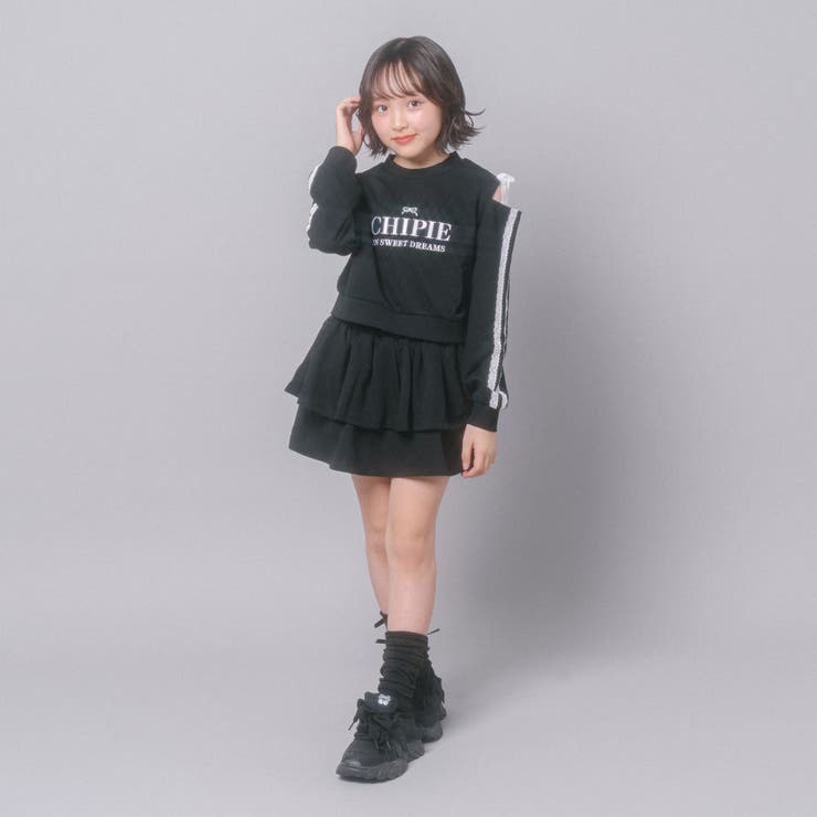 【CHIPIE/シピ】レースリボンカットショルダートップス+ティアードスカート | URBAN CHERRY | 詳細画像25 