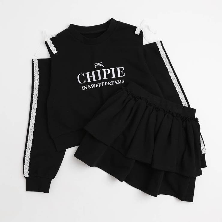 【CHIPIE/シピ】レースリボンカットショルダートップス+ティアードスカート | URBAN CHERRY | 詳細画像6 