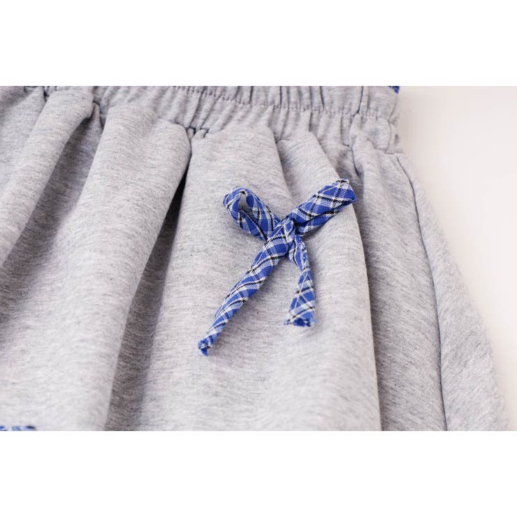 【2点セット】チェックシャツドッキングトレーナー＋リボンデザインスカート | URBAN CHERRY | 詳細画像33 
