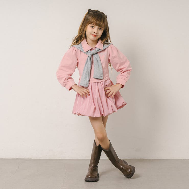 【2点セット】タイ付きポロライクドッキングワンピース | URBAN CHERRY | 詳細画像11 