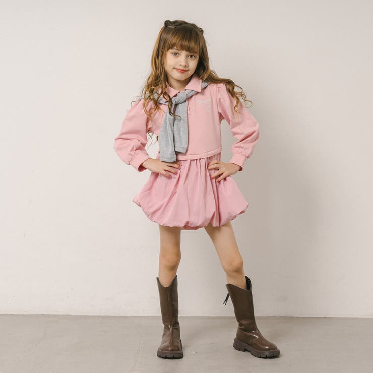 【2点セット】タイ付きポロライクドッキングワンピース | URBAN CHERRY | 詳細画像12 