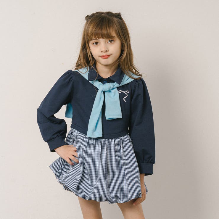 【2点セット】タイ付きポロライクドッキングワンピース | URBAN CHERRY | 詳細画像13 