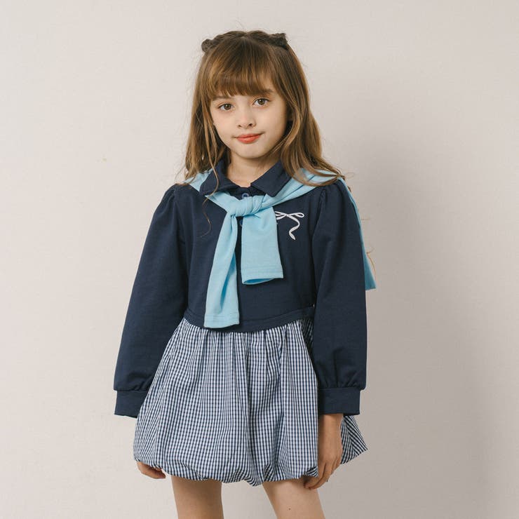 【2点セット】タイ付きポロライクドッキングワンピース | URBAN CHERRY | 詳細画像14 