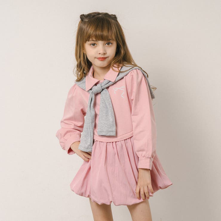 【2点セット】タイ付きポロライクドッキングワンピース | URBAN CHERRY | 詳細画像32 