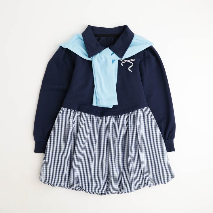 【2点セット】タイ付きポロライクドッキングワンピース | URBAN CHERRY | 詳細画像5 