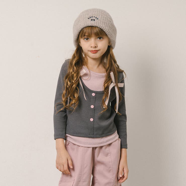 【2点セット】レイヤードライクリボントップス＋カーゴパンツ | URBAN CHERRY | 詳細画像10 