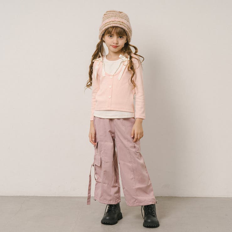 【2点セット】レイヤードライクリボントップス＋カーゴパンツ | URBAN CHERRY | 詳細画像20 