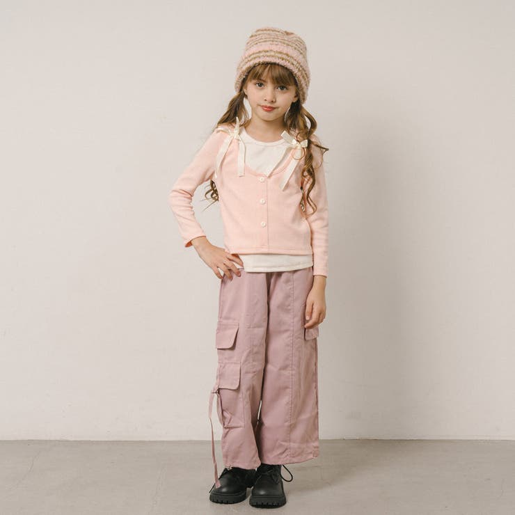 【2点セット】レイヤードライクリボントップス＋カーゴパンツ | URBAN CHERRY | 詳細画像38 