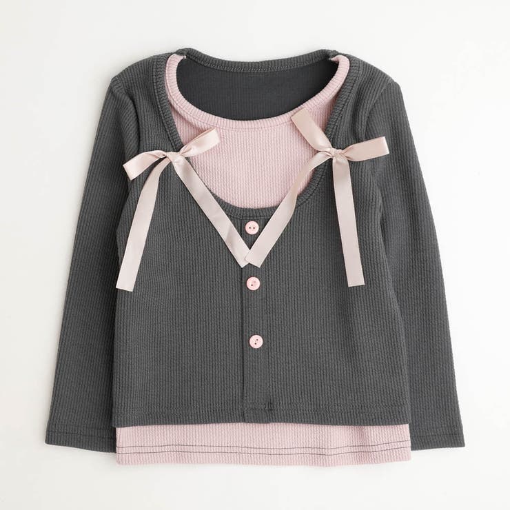 【2点セット】レイヤードライクリボントップス＋カーゴパンツ | URBAN CHERRY | 詳細画像5 