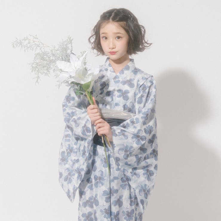 【被るだけ簡単＆アレンジ自在】ニュアンスフラワーワンピ浴衣（翠華）+兵児帯2点セ… | URBAN CHERRY | 詳細画像11 