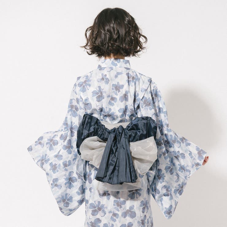 【被るだけ簡単＆アレンジ自在】ニュアンスフラワーワンピ浴衣（翠華）+兵児帯2点セ… | URBAN CHERRY | 詳細画像15 