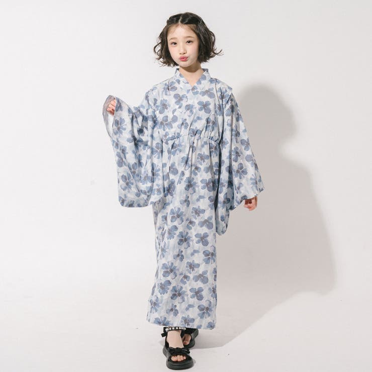 【被るだけ簡単＆アレンジ自在】ニュアンスフラワーワンピ浴衣（翠華）+兵児帯2点セ… | URBAN CHERRY | 詳細画像22 