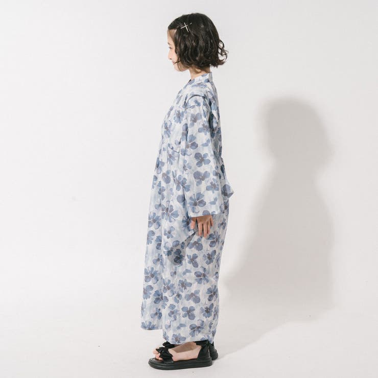 【被るだけ簡単＆アレンジ自在】ニュアンスフラワーワンピ浴衣（翠華）+兵児帯2点セ… | URBAN CHERRY | 詳細画像23 