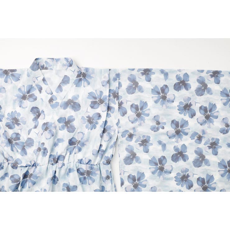 【被るだけ簡単＆アレンジ自在】ニュアンスフラワーワンピ浴衣（翠華）+兵児帯2点セ… | URBAN CHERRY | 詳細画像28 