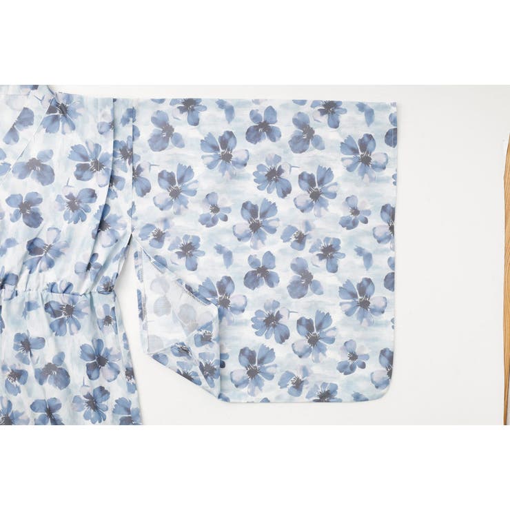 【被るだけ簡単＆アレンジ自在】ニュアンスフラワーワンピ浴衣（翠華）+兵児帯2点セ… | URBAN CHERRY | 詳細画像30 