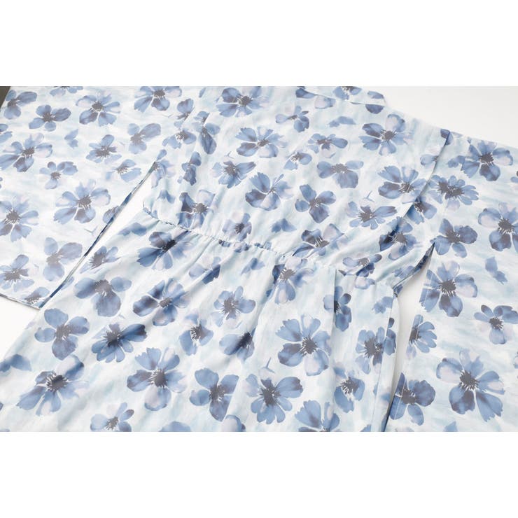 【被るだけ簡単＆アレンジ自在】ニュアンスフラワーワンピ浴衣（翠華）+兵児帯2点セ… | URBAN CHERRY | 詳細画像35 