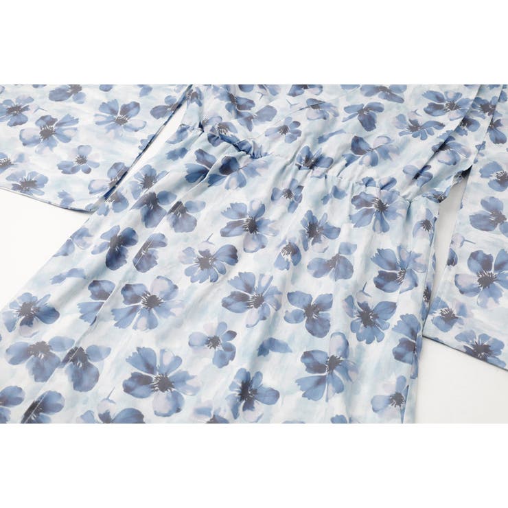 【被るだけ簡単＆アレンジ自在】ニュアンスフラワーワンピ浴衣（翠華）+兵児帯2点セ… | URBAN CHERRY | 詳細画像37 