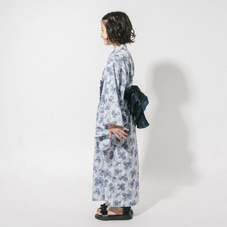 【被るだけ簡単＆アレンジ自在】ニュアンスフラワーワンピ浴衣（翠華）+兵児帯2点セ… | URBAN CHERRY | 詳細画像4 