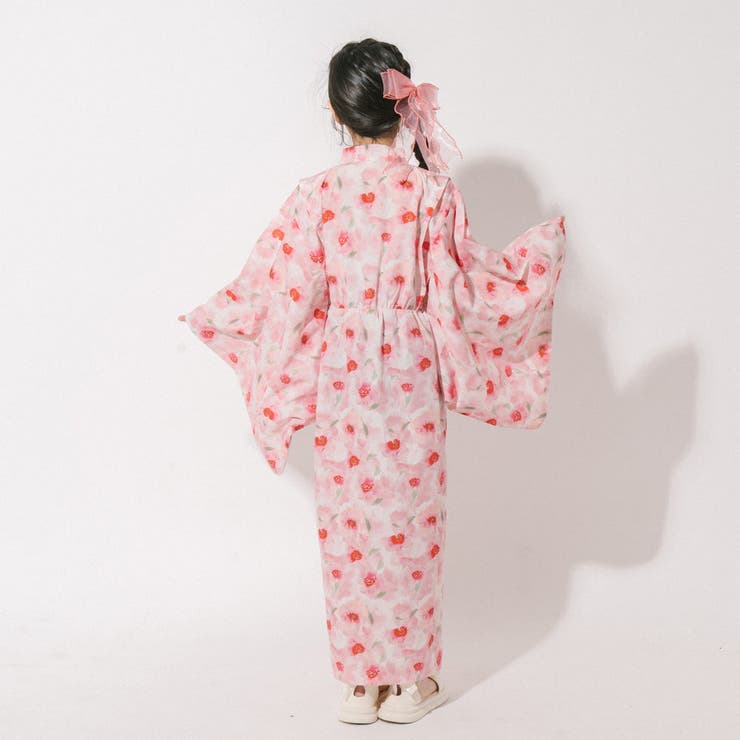 【被るだけ簡単＆アレンジ自在】ニュアンスフラワーワンピ浴衣（桃華）+兵児帯2点セ… | URBAN CHERRY | 詳細画像19 