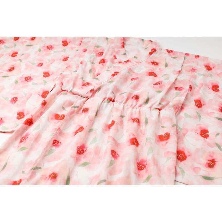 【被るだけ簡単＆アレンジ自在】ニュアンスフラワーワンピ浴衣（桃華）+兵児帯2点セ… | URBAN CHERRY | 詳細画像21 