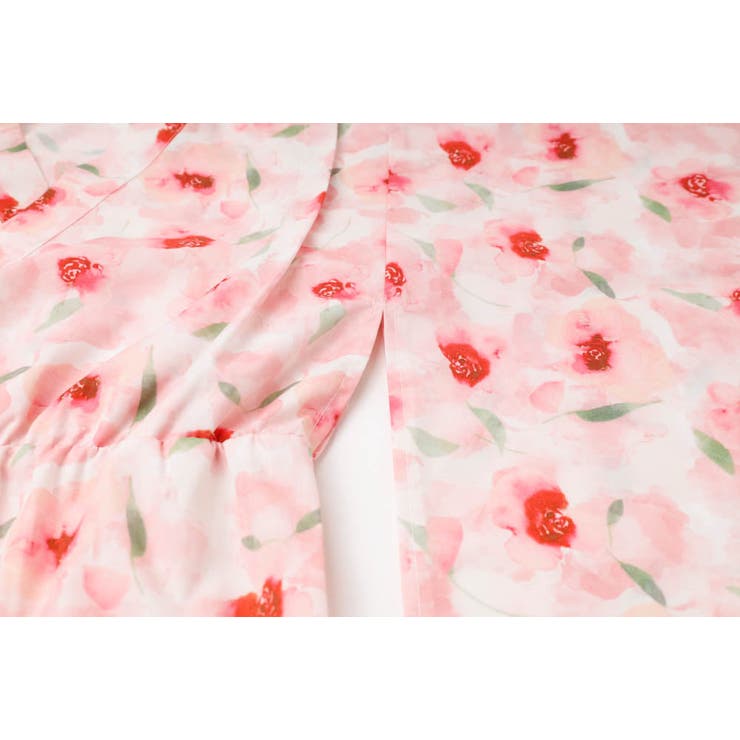 【被るだけ簡単＆アレンジ自在】ニュアンスフラワーワンピ浴衣（桃華）+兵児帯2点セ… | URBAN CHERRY | 詳細画像27 