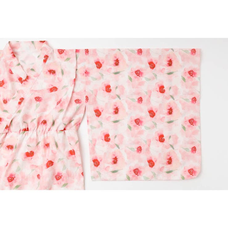 【被るだけ簡単＆アレンジ自在】ニュアンスフラワーワンピ浴衣（桃華）+兵児帯2点セ… | URBAN CHERRY | 詳細画像28 