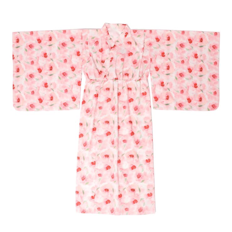 【被るだけ簡単＆アレンジ自在】ニュアンスフラワーワンピ浴衣（桃華）+兵児帯2点セ… | URBAN CHERRY | 詳細画像4 