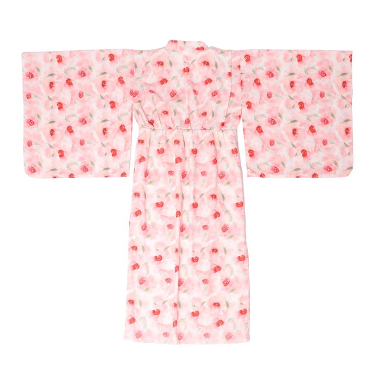 【被るだけ簡単＆アレンジ自在】ニュアンスフラワーワンピ浴衣（桃華）+兵児帯2点セ… | URBAN CHERRY | 詳細画像5 