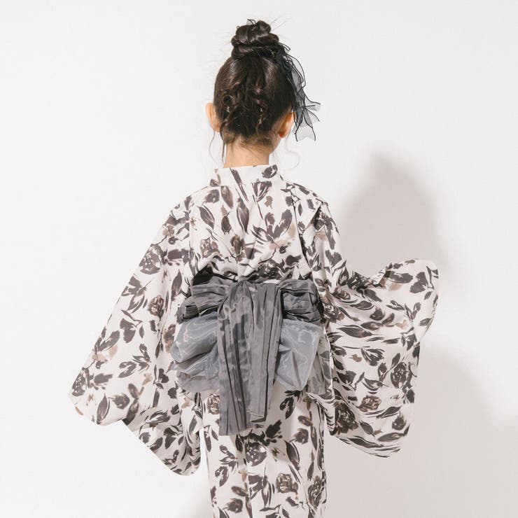 【被るだけ簡単＆アレンジ自在】ニュアンスフラワーワンピ浴衣（凛華）+兵児帯2点セ… | URBAN CHERRY | 詳細画像16 