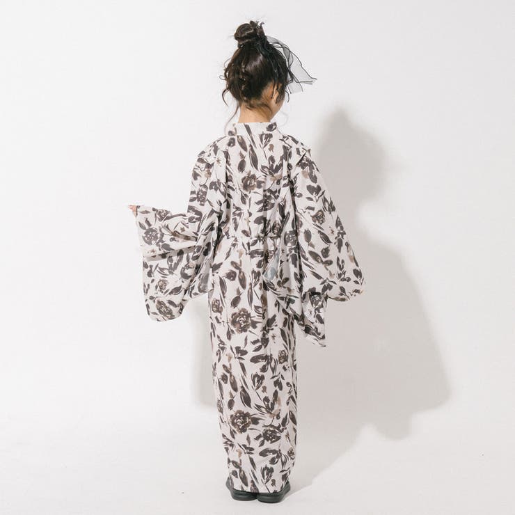 【被るだけ簡単＆アレンジ自在】ニュアンスフラワーワンピ浴衣（凛華）+兵児帯2点セ… | URBAN CHERRY | 詳細画像23 