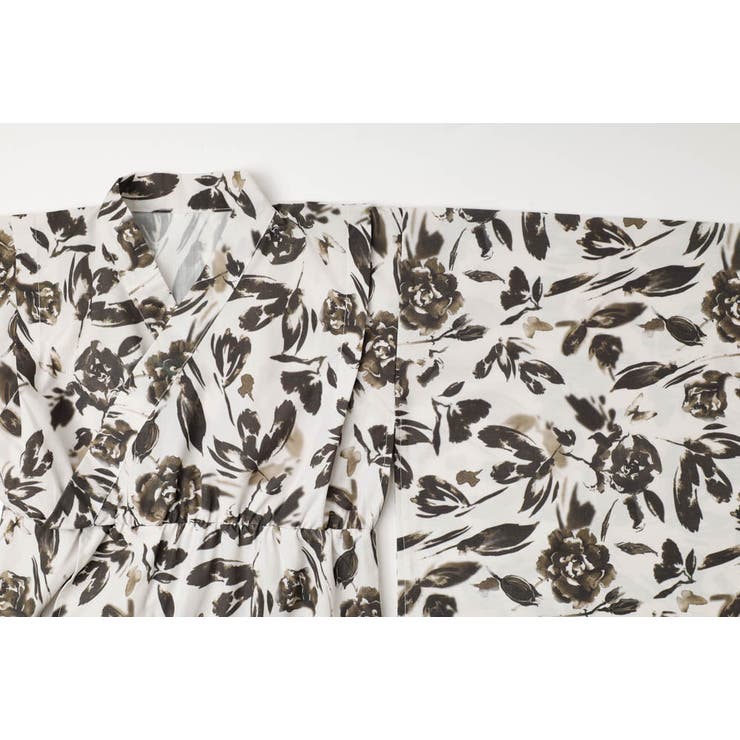 【被るだけ簡単＆アレンジ自在】ニュアンスフラワーワンピ浴衣（凛華）+兵児帯2点セ… | URBAN CHERRY | 詳細画像31 