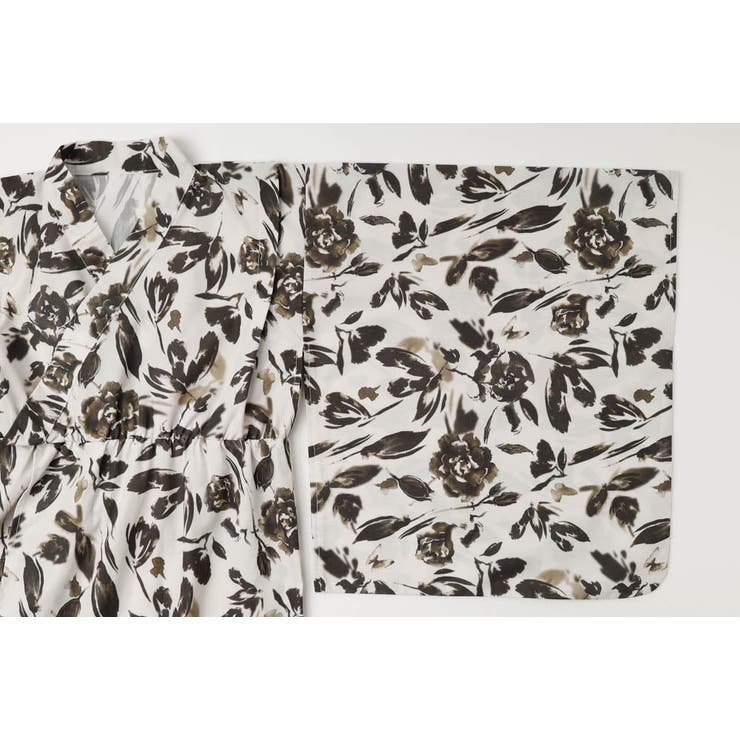 【被るだけ簡単＆アレンジ自在】ニュアンスフラワーワンピ浴衣（凛華）+兵児帯2点セ… | URBAN CHERRY | 詳細画像32 