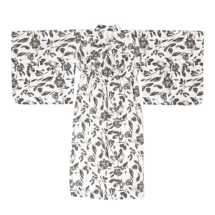 【被るだけ簡単＆アレンジ自在】ニュアンスフラワーワンピ浴衣（凛華）+兵児帯2点セ… | URBAN CHERRY | 詳細画像4 