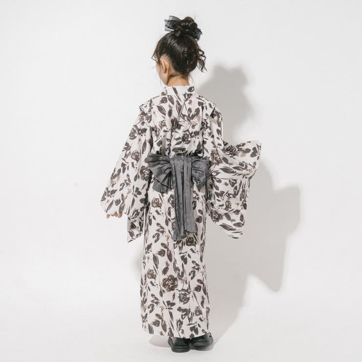 【被るだけ簡単＆アレンジ自在】ニュアンスフラワーワンピ浴衣（凛華）+兵児帯2点セ… | URBAN CHERRY | 詳細画像7 